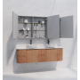 Solid timber flute mirror cabinet 1500 Solid timber flute mirror cabinet 1500